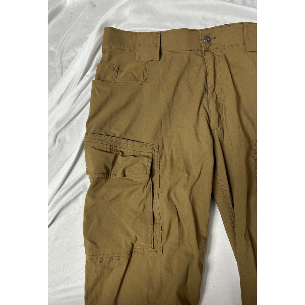 Duluth Trading Co Mens Dry on the Fly Cargo Pants Brown Relaxed Fit 36x34 Hiking - Picture 3 of 16